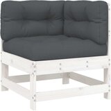  Kutna sofa od masivne borovine s jastucima bijela | shoptok.hr