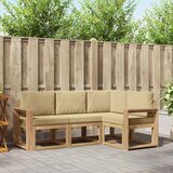  Set vanjskih sofa 4 pcs Bijela i bež | shoptok.hr