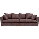 Scandic Temno rjava sedežna garnitura iz umetnega usnja 266 cm Hamburg – | Shoptok.si