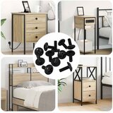  Vijci s rukavcem 12 pcs Crna M4 x 10 mm Željezo | shoptok.hr