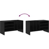  Ormar za ploče Crni hrast 78.5 x 35 x 45 cm Konstruirano drvo | shoptok.hr