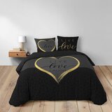 Douceur d intérieur Črna 3-delna bombažna posteljnina za zakonsko posteljo/podaljšana 240x220 cm Crazy Love – | Shoptok.si