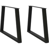 vidaXL noge jedilne mize v-oblika 2 kosa črna 100x(72-73,3) cm jeklo Cene