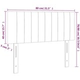  LED uzglavlje tamnoplavo 80 x 5 x 78/88 cm baršunasto | Eponuda.com