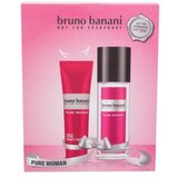 Bruno Banani Pure Woman set: deodorant 75 ml + gel za prhanje 50 ml za ženske | Shoptok.si