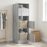  Ormar za pranje rublja s pohranom Siva Sonoma 50 x 68 x 162 cm | shoptok.hr
