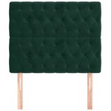  Uzglavlje tamnozeleno 100x7x118/128 cm baršunasto | Eponuda.com