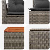  Set sofe 8 kom. Siva i tamno siva Poli Rattan i čelik | shoptok.hr
