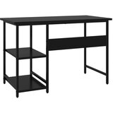 vidaXL Računalniška miza črna 105x55x72 cm MDF in kovina | Shoptok.si