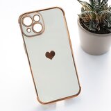  Maska Heart Frame za iPhone 15 bela | ePonuda.com