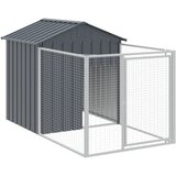  Kućica za pse s krovom antracit 117x1017x123 cm pocinčani čelik | Shoptok.si