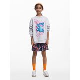 Desigual Majica 'Stitch™' modra / siva / losos / roza | Shoptok.si