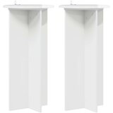  Stalak za biljke 2 pcs Bijela visokog sjaja 40 x 40 x 80 cm | shoptok.hr
