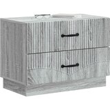  Noćni ormar Siva sonoma 62 x 34,5 x 44,5 cm Konstruirano drvo | shoptok.hr