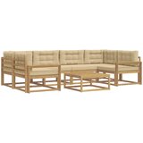  Set vanjskih sofa 5 kom. Bijela i bež | shoptok.hr
