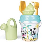 Smoby zelena mickey minnie mouse kanta s dodacima za pijesak i bioplastičnom kantom za zalijevanje | shoptok.hr