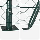  Heksagonalna ograda s betonskom osnovom 10 x 1,5 m Zelena Mreža | shoptok.hr