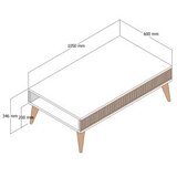 Hanah home Club sto Milan, 105x35x60 cm, krem | Eponuda.ba