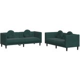 Maison Chic Sedežna garnitura - kavč 2-delna z vzglavniki temno zelen žamet, (21729396) | Shoptok.si