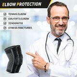 CAMBIVO 2 × s kompresijska opornica za komolec z gelno blazinico in stranskimi stabilizatorji odprta embalaža | Shoptok.si
