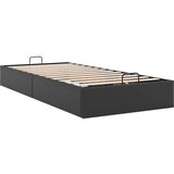 vidaXL Otomanski posteljni okvir brez vzmetnice črn 90x200 cm | Shoptok.si