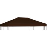 vidaXL Streha za paviljon 310 g/m² 3x4 m rjava Cene
