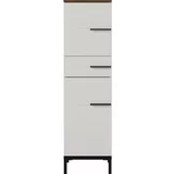 Germania Sivobež kopalniška omarica v orehovem dekorju 34x123 cm Yonkers - Germania