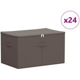  Kutija za spremanje 24 pcs Siva 55 x 35 x 32 cm Netkana tkanina | shoptok.hr