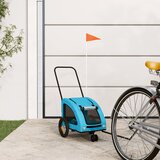 vidaXL Kolesarska prikolica za hišne ljubljenčke modra | Shoptok.si