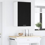 Viseći ormarić s pohranom Crni hrast i bijela 50 x 31 x 80 cm | shoptok.hr