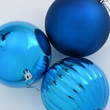  Set božićnih kuglica XXL 4 pcs Plava Plastika | shoptok.hr