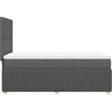  Krevet s oprugama i madracem tamnosivi 90x200 cm od tkanine | shoptok.hr
