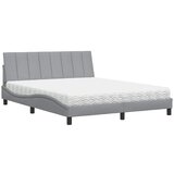  Krevet s madracem Hanko svjetlosiva 160x200 cm tkanina | shoptok.hr