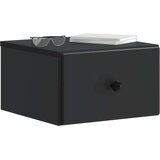  Noćni ormarić za montažu na zid 2 pcs Crna 34 5 x 33 x 20 cm | shoptok.hr