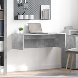  Stol za zid Betonski sivi 100 x 45 x 30 cm Konstruirano drvo | shoptok.hr