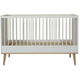 Qu-ax dječji krevetić flow 70x140 white &amp; oak cijene