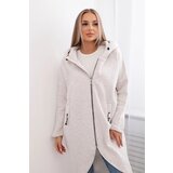 Kesi Long insulated sweatshirt beige melange | Shoptok.si