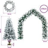  Set mini božićnih drvaca 120 cm PVC Zelena i bijela | shoptok.hr