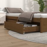 Shumee posteljni predal 2 kosa medeno rjava trdna borovina, (20766645) | Shoptok.si