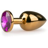 EasyToys - Anal Collection Metalno analni čep - zlatno/ljubičasti Cijene