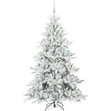 vidaXL Umjetno božićno drvce s nogom with LEDs s stalakom 180cm PVC | shoptok.hr