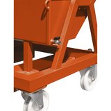 Pomični prekucni zaboj s sklopnim mehanizmom, s sitastim vložkom, nosilnost 1000 kg, prostornina 0,4 m³ | Shoptok.si