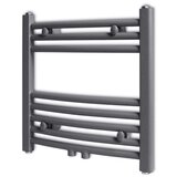  Sivi kupaonski radijator za centralno grijanje zaobljeni 480 x 480 mm | shoptok.hr