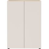 Germania Kremno bela omarica v hrastovem dekorju 74x105x33 cm Alviano – | Shoptok.si