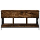  Stolić za kavu boja hrasta 100 x 55 x 50 cm od drva i metala | shoptok.hr