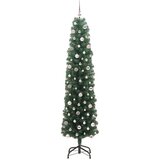 vidaXL Umestno božično drevo Zelena 240 cm PVC in Jeklo in Plastika | Shoptok.si