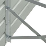 vidaXL Visoka greda pocinkano jeklo 480x80x45 cm rjava, (20618537) | Shoptok.si