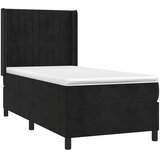 Box spring krevet s madracem crni 90x190 cm baršunasti | shoptok.hr