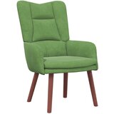 vidaXL Udobna stolica svetlo zelena žamet, (22054491) | Shoptok.si