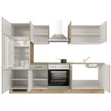 Flex-Well Kuhinjski Blok Cara, Zelena, Hrast | Shoptok.si